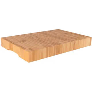 Cuisine Romefort | Hackblock aus Buche Stirnholz | Massives Schneidebrett mit Griffen | Holz Geölt (XXL | 60 x 40 x 7 cm Buche)