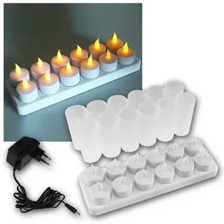 ChiliTec LED Teelichter 12 St. weiß