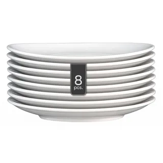SELTMANN WEIDEN Frühstücksteller oval 21 cm Weiß 8er Set