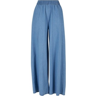 URBAN CLASSICS Stoffhose Urban Classics Damen Ladies Light Denim Wide Leg Pants (1-tlg) blau 4XL
