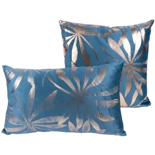 Gallazzo Dekokissen 460 2er-Set Petrol / Gold 