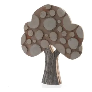 Kaemingk Dekobaum Baum Dekobaum Eichenholz Wanddeko Holz H 49 cm