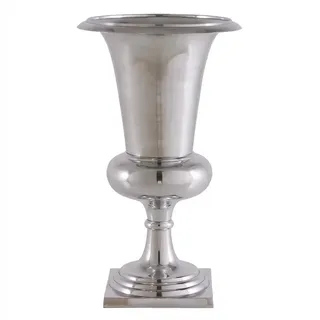 riess-ambiente Dekovase GOAL 75cm silber · Blumenvase im Pokal-Look, Bodenvase · Aluminium · Standvase für Pflanzen · groß · Modern Design silberfarben