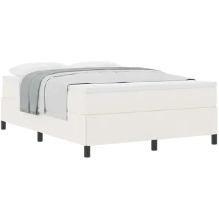 vidaXL Boxspringbett 140 x 190 cm Creme