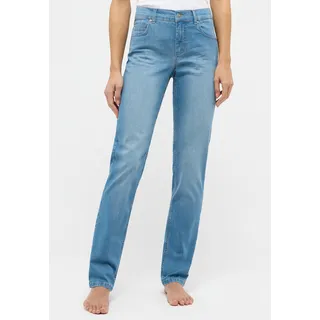Straight-Jeans ANGELS "CICI" Gr. 38, Länge 28, blau (light blue used) Damen Jeans Röhrenjeans in Slim Fit-Passform Bestseller
