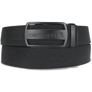 Carhartt Nylon Adjustable Industrial Belt, Black with Black Finish, 52 - Einheitsgröße