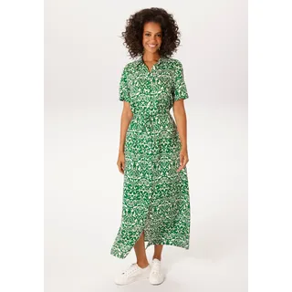 Aniston CASUAL Sommerkleid mit Ornamenten und grafischen Blumen grün 36