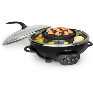 Klarstein Szechuan Hot Pot und Grillplatte schwarz