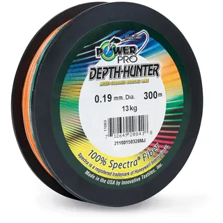 Power Pro Depth-Hunter 300m 0,23mm 15 Kg multicolor geflochten
