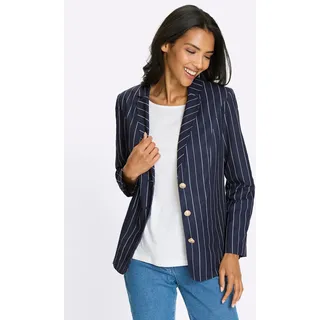 Sieh an! Blazer gestreift Blau/Weiß 42