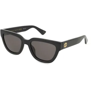 Gucci GG1578S Unisex-Sonnenbrille Vollrand Butterfly Kunststoff-Gestell, schwarz