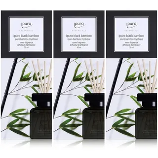 Essentials by Ipuro black bamboo 50ml Raumduft (3er Pack)