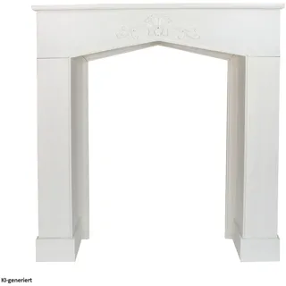 Hti-Living Kaminkonsole Juna Holz 106 x 21 x 105 cm Stück Weiß