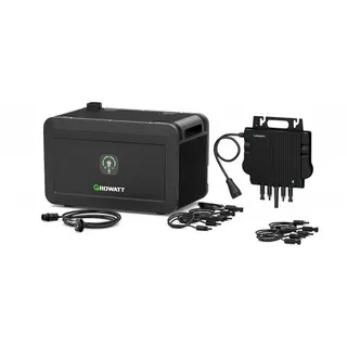 Growatt NOAH 2000 Solarspeicher für Balkonkraftwerk + 800W Wechselrichter