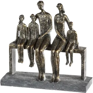 Casablanca modernes Design Casablanca Skulptur We Are Family, Deko Figur Bronze, Kunstharz Statue Wohnzimmer, Büro Dekoration H. 26 cm x B. 26 cm - Moderne Skulpturen, Familie
