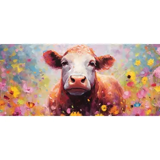 Bönninghoff Kuh Leinwand 200x90 cm