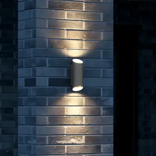 Nordlux Außenwandleuchte Aluminium 23,5 cm 2xGU10 anthrazit
