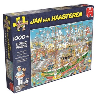 Jumbo 19014 Jan van Haasteren Auf dem Schiff ist nichts im Griff 1000 Teile Puzzle