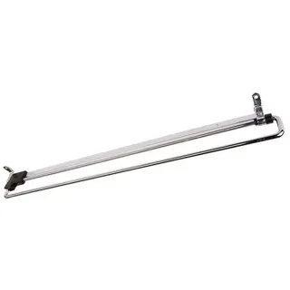 SOTech Kleiderbügelhalter Ausziehbar Aluminium Schwarz 1 St.