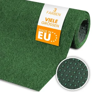 comflor Rasenteppich Outdoor für Balkon (Grau, 133x300) - Kunstrasen Meterware als Balkonbelag wasserfest & wetterfest - Kunstrasenteppich Outdoor & Indoor - Idealer Bodenbelag für den Balkon