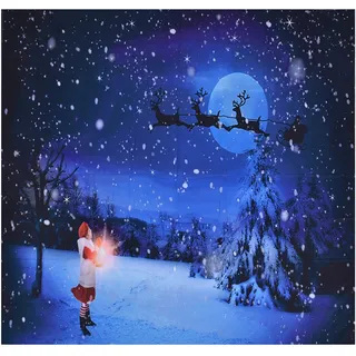200 X 150 Cm Großer Polyester-weihnachtsteppich Mit Weihnachtsbaum- Und Weihnachtsmannmotiv, Wanddekoration Für Wohnzimmer, Schlafzimmer, Party