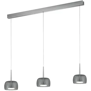 Helestra Led-Hängeleuchte Flute, Chrom, Metall, 4x200x110 cm, Lampen & Leuchten, Innenbeleuchtung, Hängelampen, Esstischlampen