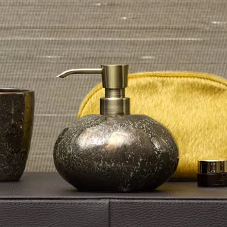 Aquanova Seifenspender Ugo Steingut Braun Bronze