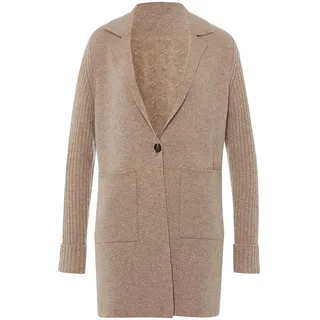 Strickmantel aus 100% Kaschmir Peter Hahn beige, 42
