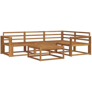 vidaXL Gartenlounge Outdoor-Sofagarnitur Natur Massivholz Akazie