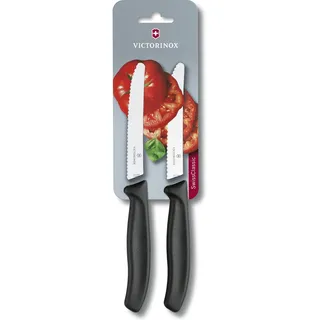 Victorinox Swiss Classic Tomaten-/Tafelmesser 2-tlg. schwarz 