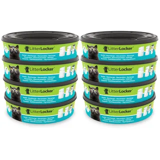 Angelcare LitterLocker 2 Original Nachfüllkassetten, 8er-Pack, erspart den täglichen Gang zur Mülltonne, sauber und geruchlos