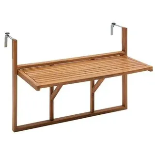 Dehner Balkonhängetisch, ca. B90/H65/T41,7 cm, Braun