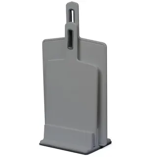 Practic Schneidebrett Schneidebretter mit Ständer VEGANA, 2er-Set, Kunststoff, (Küchenbrett) grau
