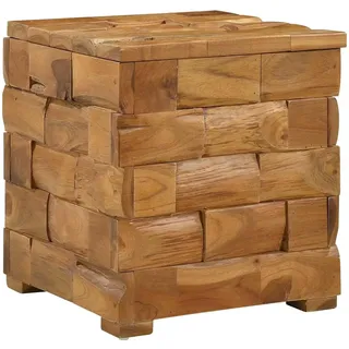 vidaXL Aufbewahrungshocker Massivholz 40 x 40 x 45 cm Braun