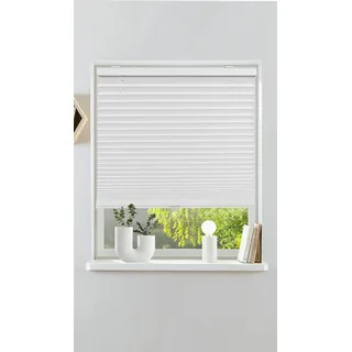 Plissee OTTO HOME "LORRI", weiß, B:80cm H:210cm, Obermaterial: 100% Polyester, Plissees, Freihängendes Design ohne störende Schnüre oder Ketten - NEUHEIT