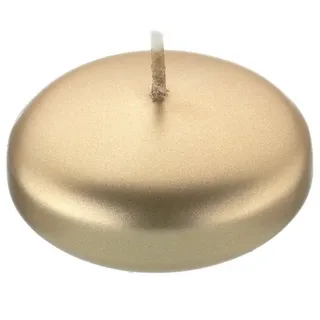 Kopschitz Schwimmkerzen Gold 2,6 x 4,2 cm, 8 Stück
