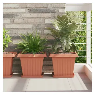 vidaXL Blumentöpfe 6 pcs 33 x 33 x 26 cm Ziegelrot