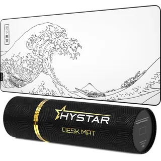 hystar Gaming-Mauspad XXL The Great Wave Weiß