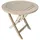 Gartentisch Ø 48 x 47 Weiß lasiert