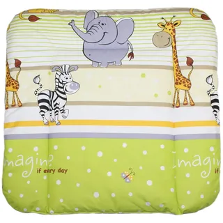 Baby Auflage Wickelauflage - SAFARI GRÜN - 70x50 cm 70x70 cm 70x85 cm Wickeltischauflage 70x50 cm 70x70 cm