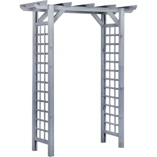 PARMA Pergola Rankhilfe Torbogen Rosenbogen Grau 165x80x214 cm Werth-Holz