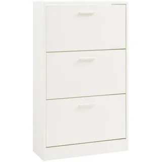 [en.casa] Sykkylven 60 x 103 x 24 cm mit 3 Klappen weiß / weiß