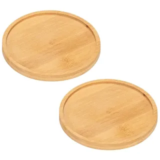 Gativs Kerzenteller für Taufkerzen 2 Stück Kerzenuntersetzer Holz Kerzenhalter Dekoteller für Deko Kerzen Tischdeko Untersetzer Kerze Runde Untersetzer Dekoteller Runde Untersetzer für Kerzen