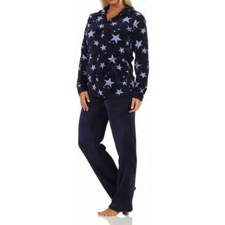 normann-wäschefabrik Hausanzug Coralfleece Blau 48/50