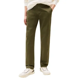 Tommy Hilfiger Denton Essential Chinohose Gerades Bein Dunkelgrün 33 34