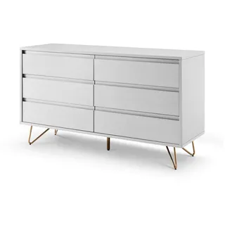 SalesFever Kommode 120 x 70 x 40 cm Weiß
