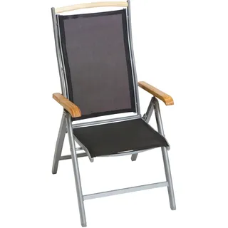 Merxx Siena Klappsessel 120 x 60 x 74 cm schwarz