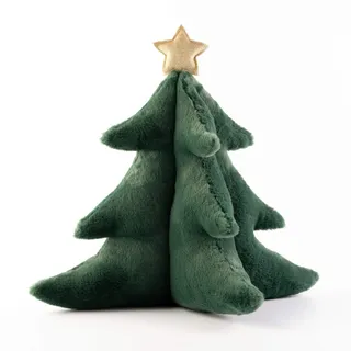 Textino Kissen Tannenbaum 'X-Mas Pine' 40 x 40 x 50 cm Mountain View - Grün