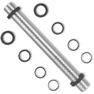 luxuskollektion Nudelholz Edelstahl Teigroller Antihaft Metall Teigrolle 5 Größen 40cm