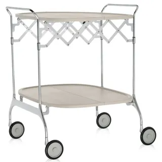 Kartell Gastone Servierwagen mit Rollen 68x62x70 cm - Silber